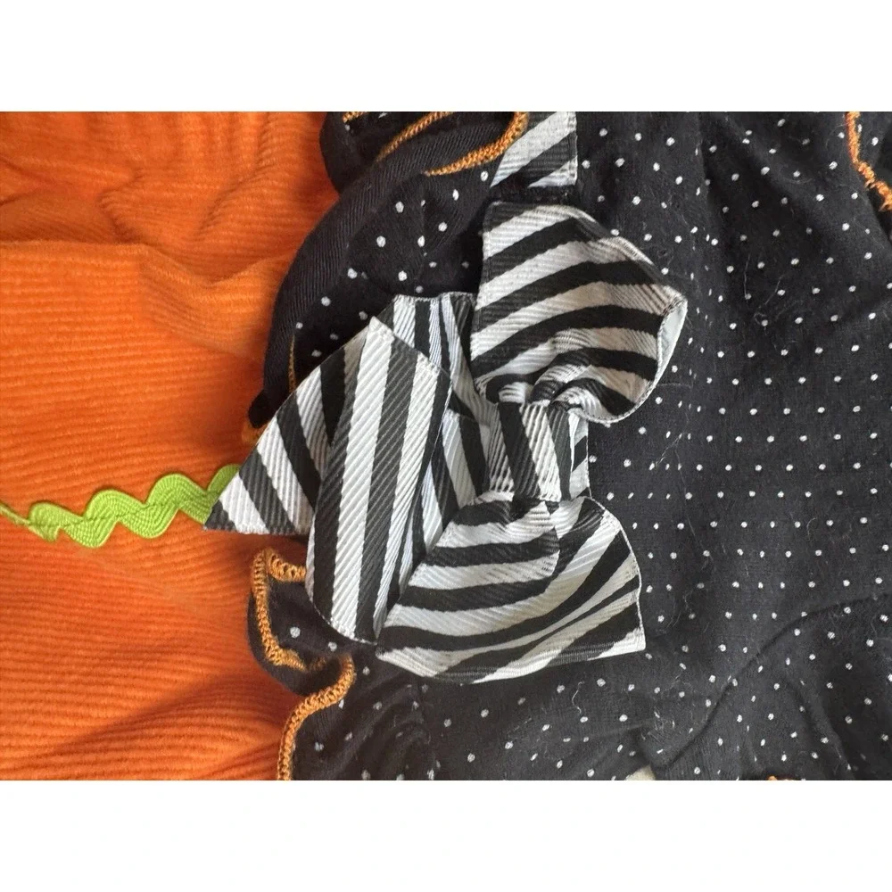 Bonnie Baby Orange Romper Halloween Corduroy 18m Black Cat Ghost Bow